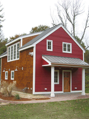 two storey building, custom green office building