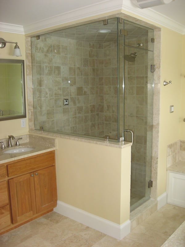 Custom Shower with steam unit