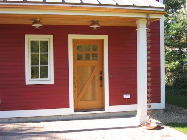 Sun Rooms Porches Decks - Entry with rain chain